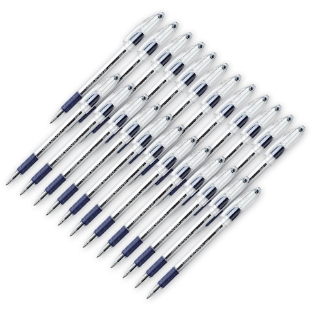 Pentel R.S.V.P. Ballpoint Pen, Fine Point, Blue, PK24, 24PK BK90C